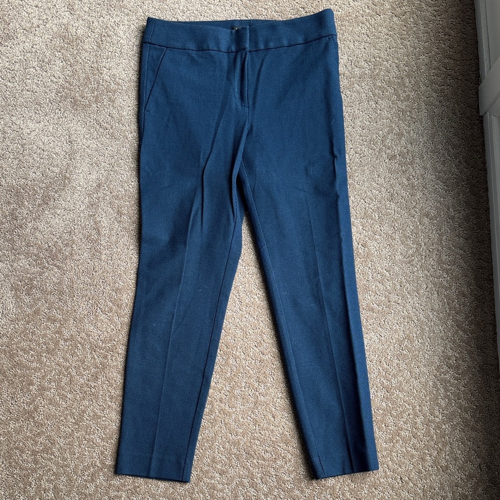 LOFT Blue and Aqua Textured Pants